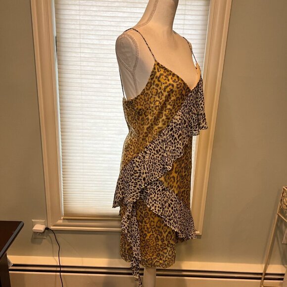 NWT Endless Rose Spangle Leopard Pattern Dress, Size Medium - Picture 7 of 16